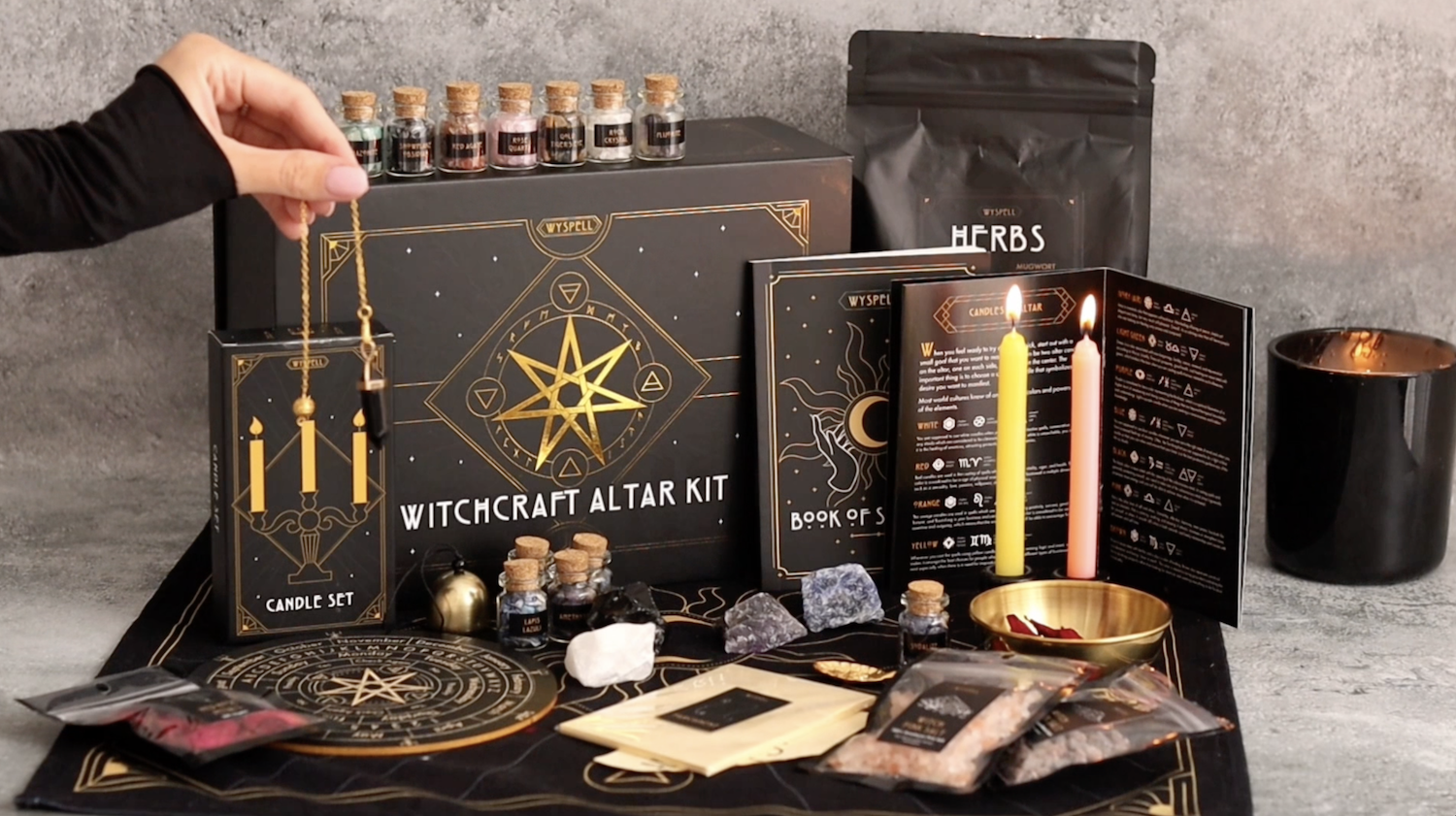 Amazon.com: Wyspell Large Witchcraft Kit 77 PCS - Witch Altar